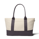 Canvas Tote Bag - Natural White/Natural Grey