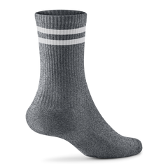 Anytime Crew Sock - Natural Grey Heather/Natural White