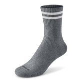Anytime Crew Sock - Natural Grey Heather/Natural White
