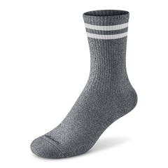 Anytime Crew Sock - Natural Grey Heather/Natural White
