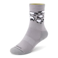 Anytime Crew Sock - Medium Grey/Blizzard (Natural Black) - Sheep