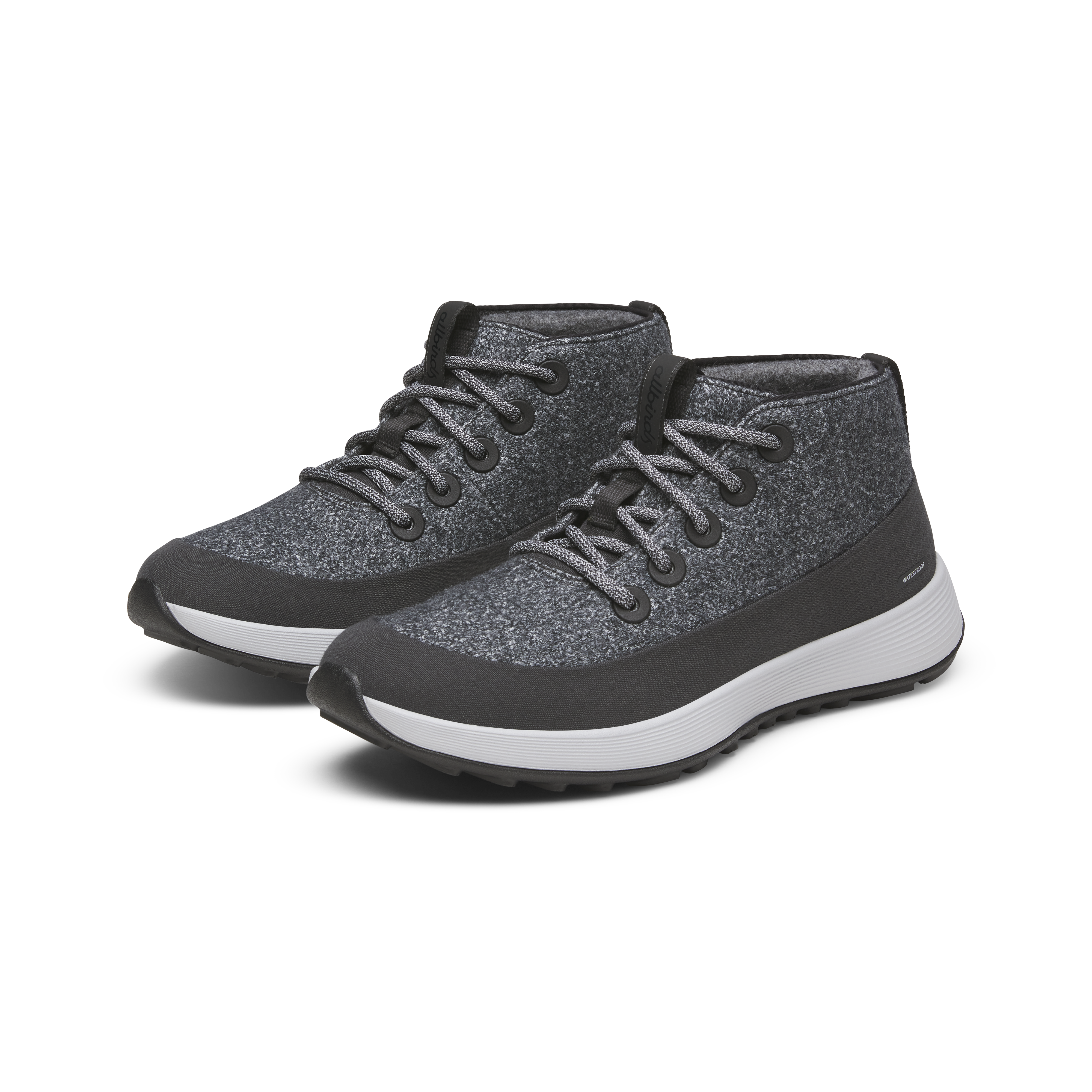 Men's Wool Runner NZ Mid Waterproof - Dark Grey (Light Grey Sole)