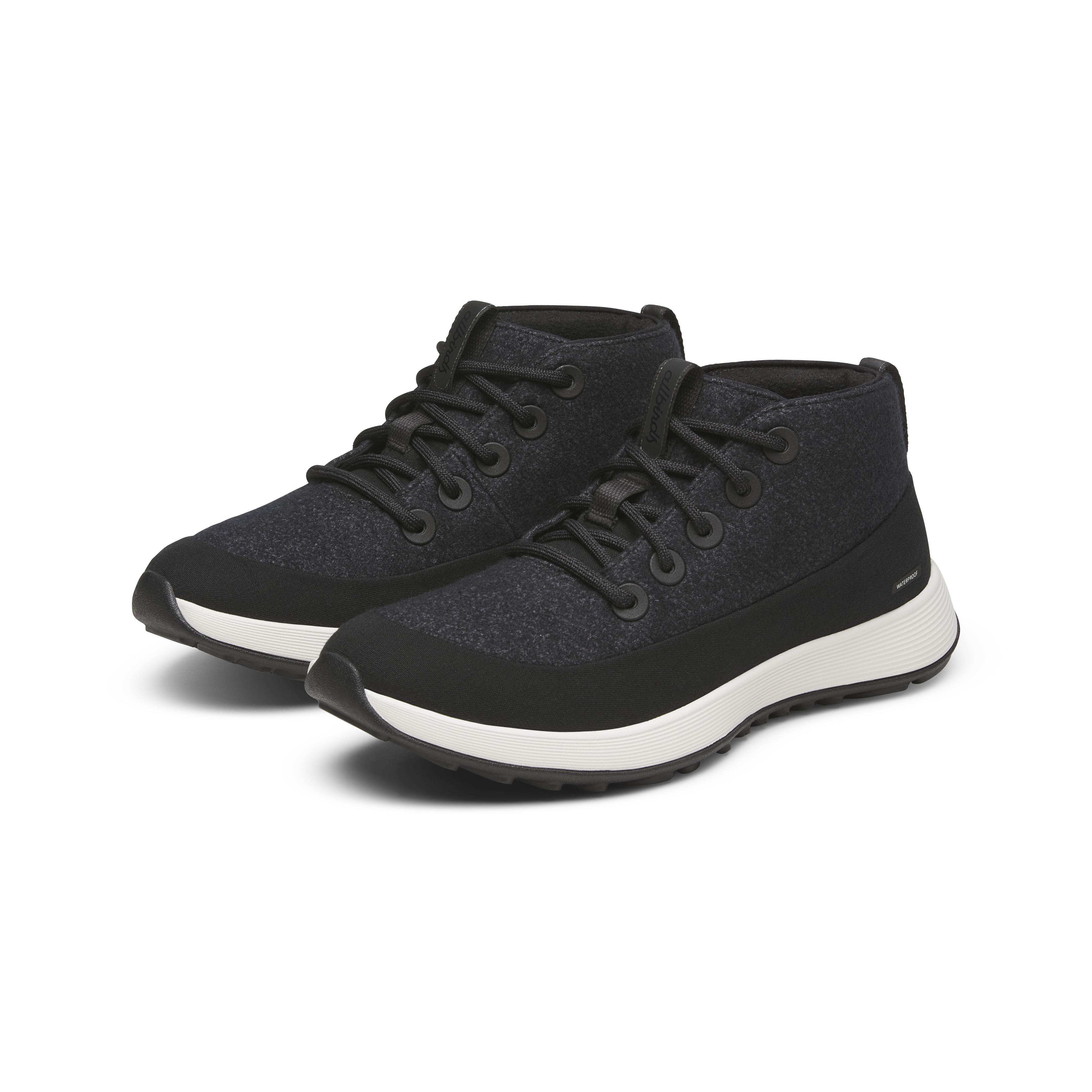 Women's Wool Runner NZ Mid Waterproof - Natural Black (Natural White Sole)