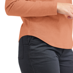 Women's Soft Merino Long Sleeve Tee - Sienna Blush