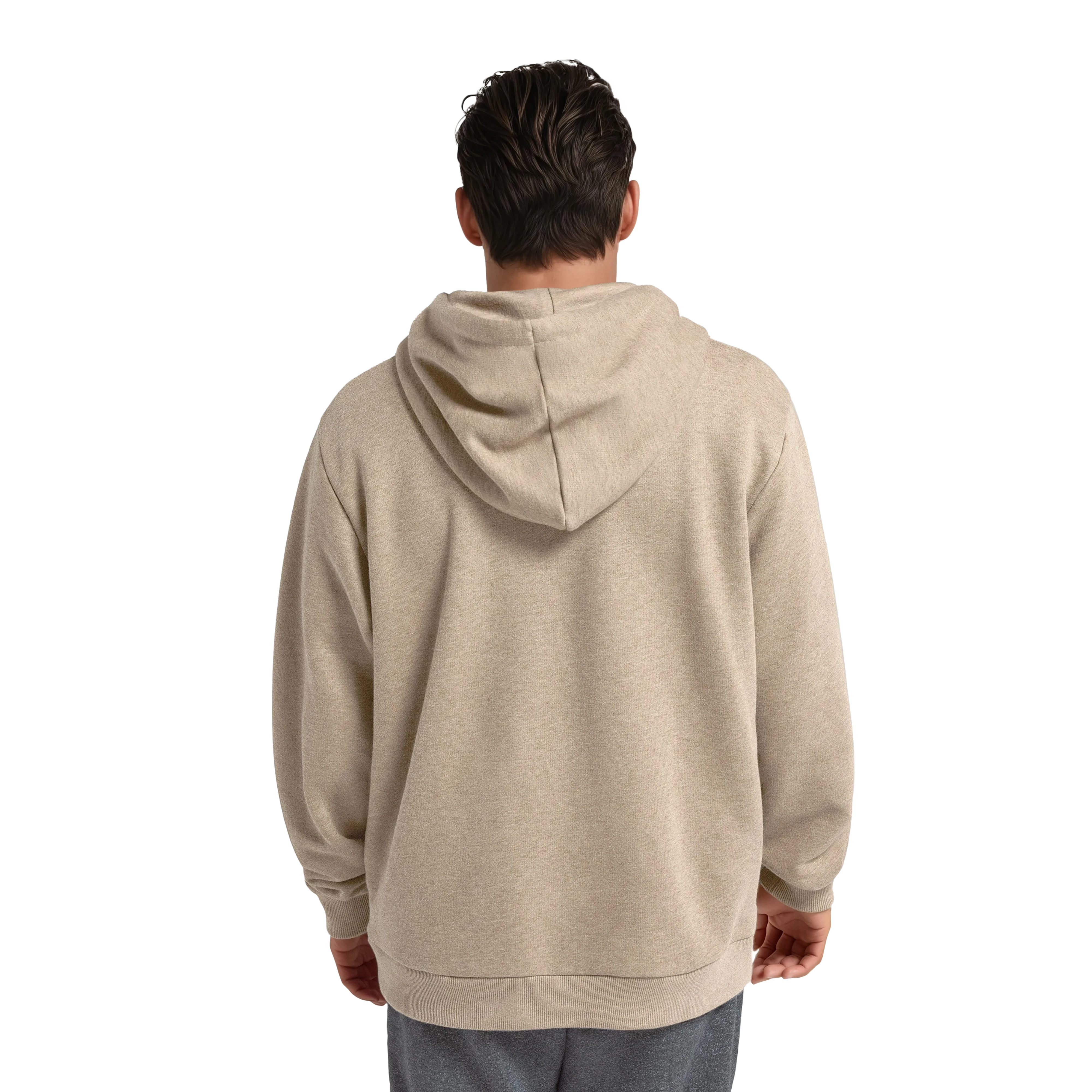 Unisex Merino Blend Hoodie - Rugged Beige